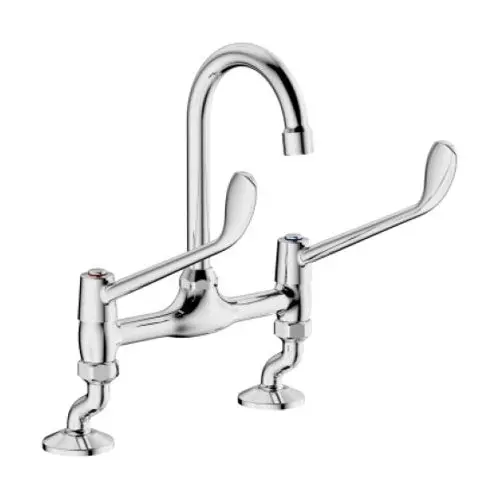 Cobra Medical Swan-Neck Basin Mixer – Aerated Swivel Spout 1