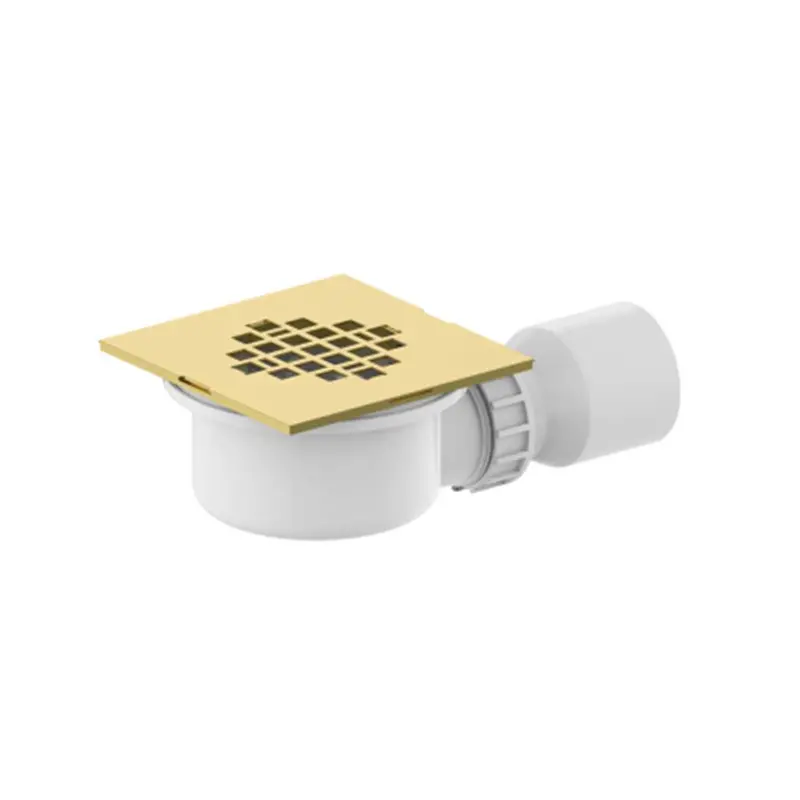 Cobra Seine Square Shower Waste Drain – Brushed Gold Finish 1