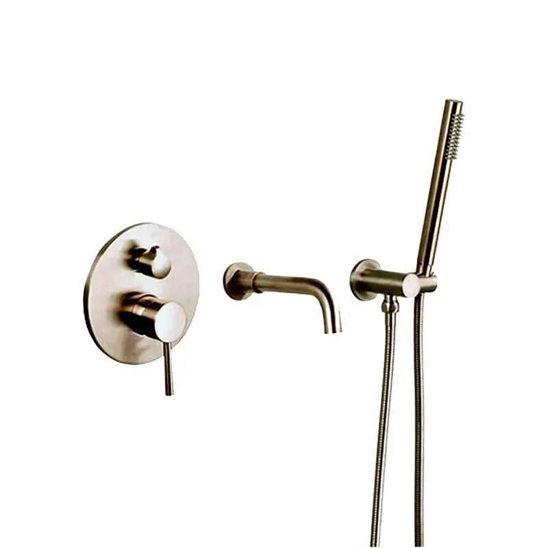 Complete Brass Bath Mixer Set – Cuivre Collection 1