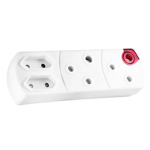 Crabtree Quad-Output Plug Adaptor: 2 Rsa + 2 Euro Sockets 1