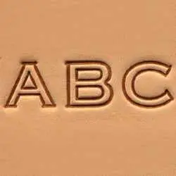 Craftool 1/2" (13 Mm) Block-Style Alphabet Stamp Set 1