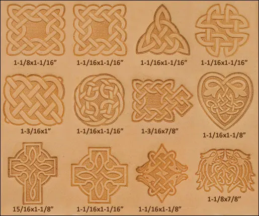 Craftool Celtic 3D Embossing Stamp Set For Leatherwork 1