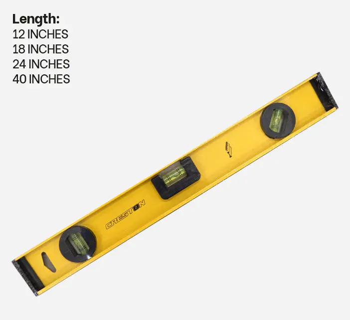 Cre斯顿 Aluminum Level – 3-Vial Magnetic Spirit Level With Ergonomic Design 1