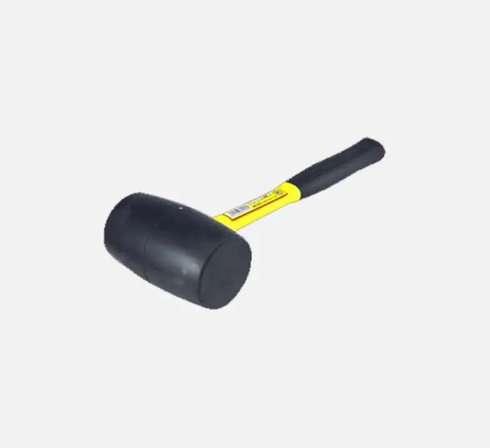 Creston Fiberglass-Handle Rubber Mallet – Shock-Absorbing Striking Tool For Delicate Surfaces 1