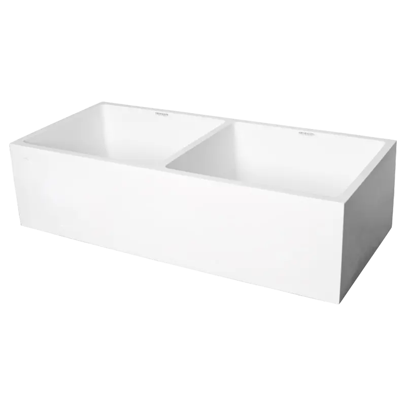 Crystallite Butler Luxury Double-Vessel Bathroom Sink 1