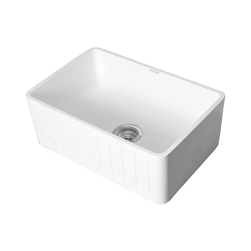 Crystallite Stone Butler Sink – 600 Mm Single Bowl, Countertop Style 1