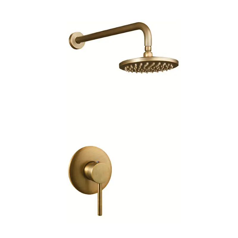 Cuivre Shower Head & Mixer Bundle – Vintage-Style Brass Shower Kit 1
