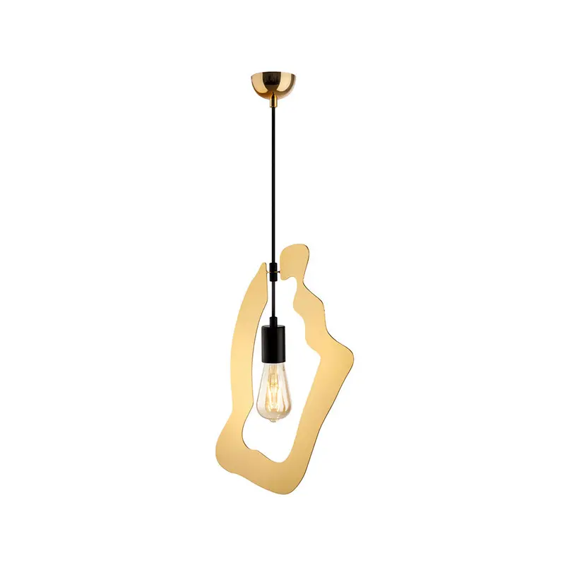 Dark Outline Mini Pendant Light – Sleek Small Ceiling Pendant Fixture