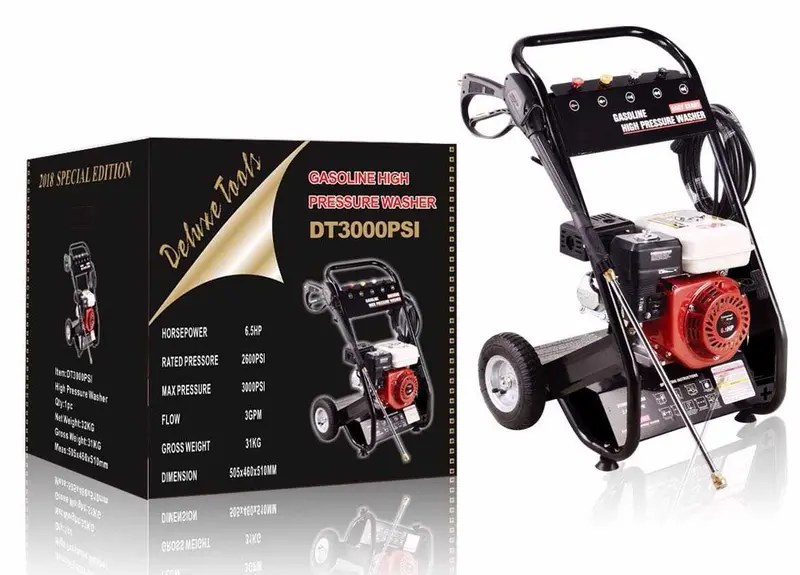 Deluxe Tools Dt3000Pst High-Pressure Gasoline-Powered Washer 1