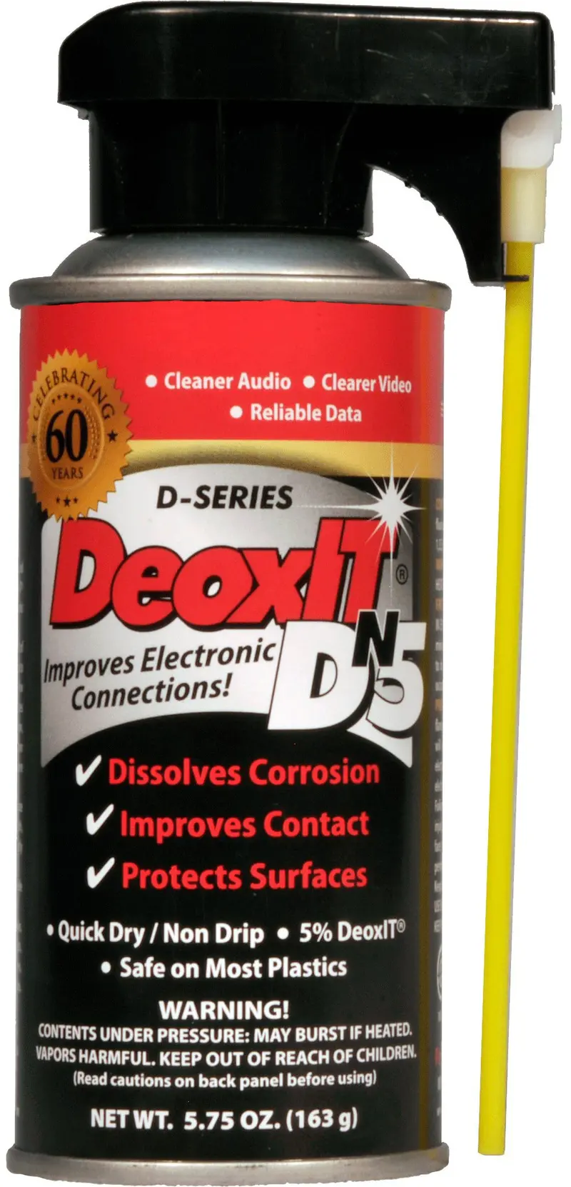 Deoxit Dn5 Contact Cleaner Spray – 5% Solution, 163 G Can (Nsn: 6850-01-519-5548) 1