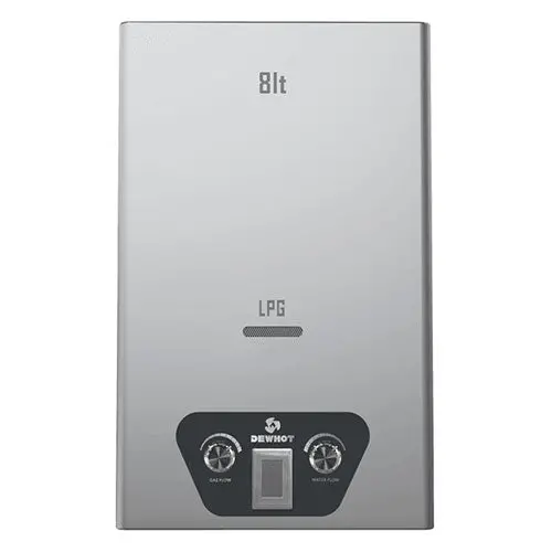 Dewhot Stainless Steel Gas Water Heater – 8-Litre Space-Saving Design 1