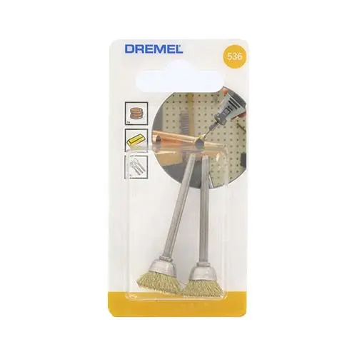 Dremel 536 Brass Wire Brush – 13Mm Diameter, General-Purpose Deburring 1