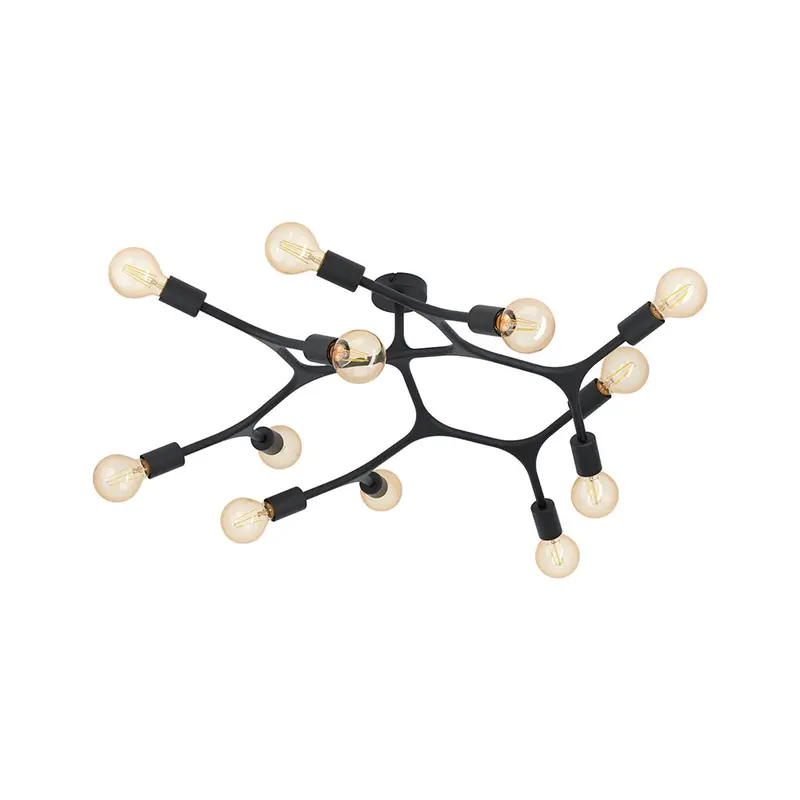 Eglo Bocadella 12-Light Black Ceiling Chandelier 1