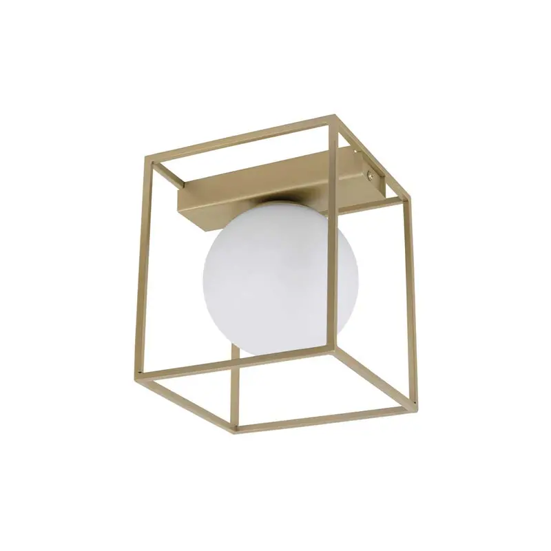 Eglo Vallaspra Champagne-Finish Ceiling Light – E14, 40W 1