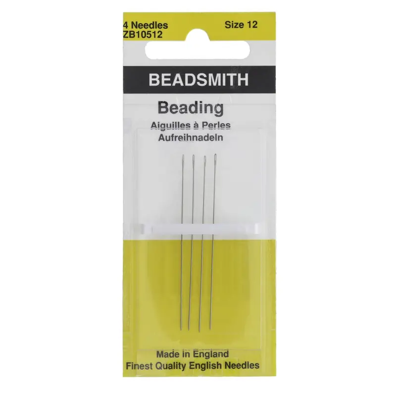 English Beading Needles — Size #12, Pack Of 4 1