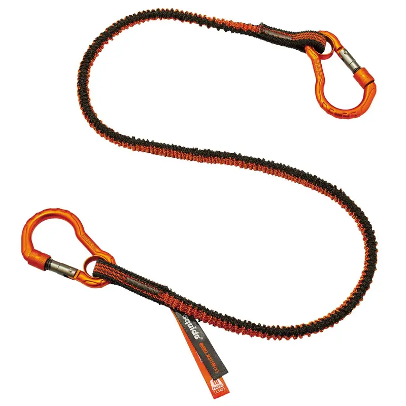 Ergodyne Squids 3110F Dual-Carabiner Lanyard – Heavy-Duty Tool Tether (Model 19822) 1