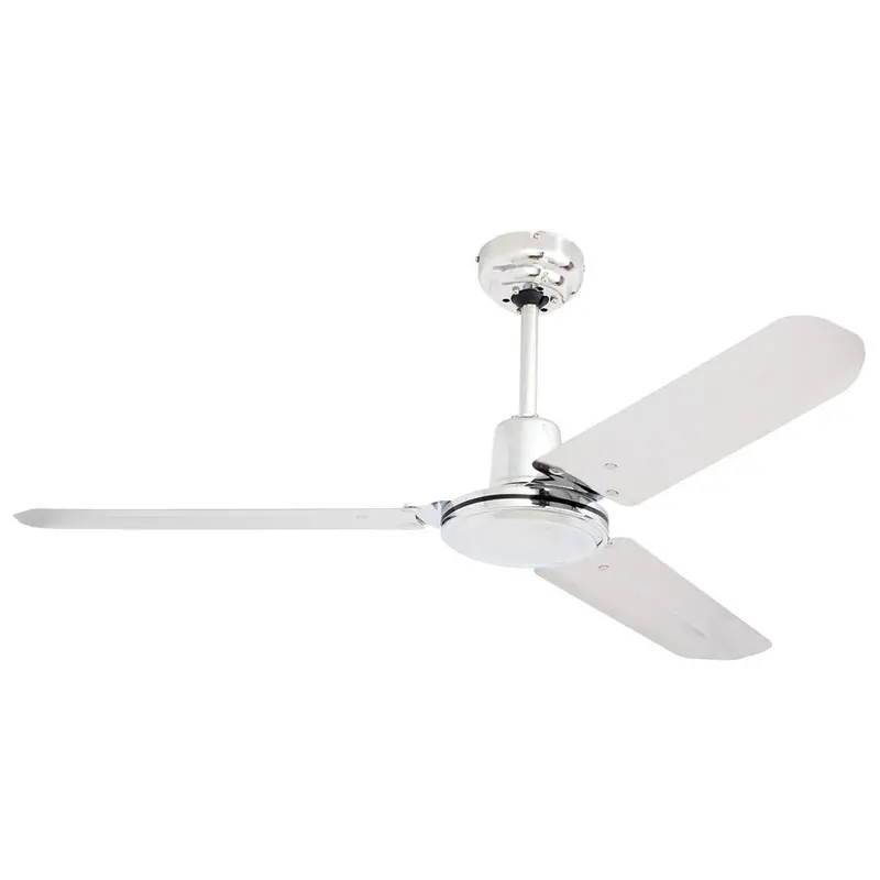 Eurolux 1220Mm Industrial-Style Ceiling Fan – Chrome Finish 1