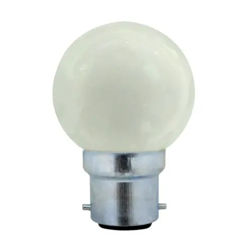 Eurolux B22 Colored Led Golf Ball Bulb – 1W, 45Lm, Daylight 6500K White 1