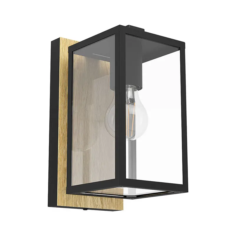 Eurolux Budrone Outdoor Wall Light | Ip44 Rated | Contemporary Design | Black 1