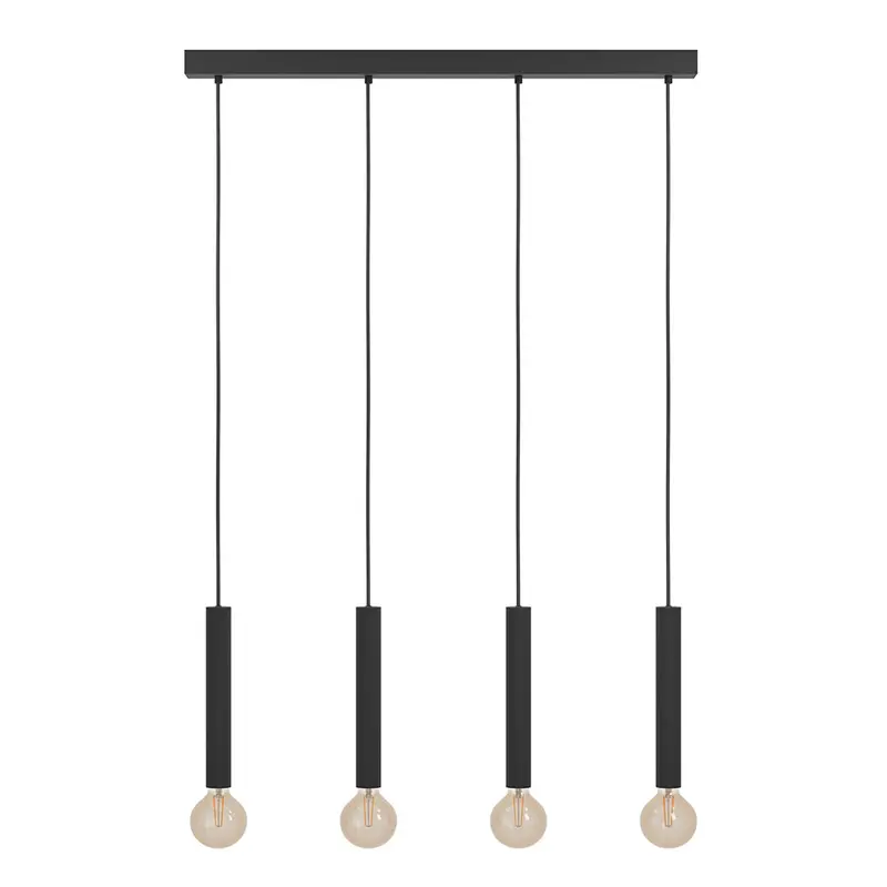 Eurolux Cortenova 4-Light Pendant | Industrial Black Finish | Multi-Arm Suspension 1