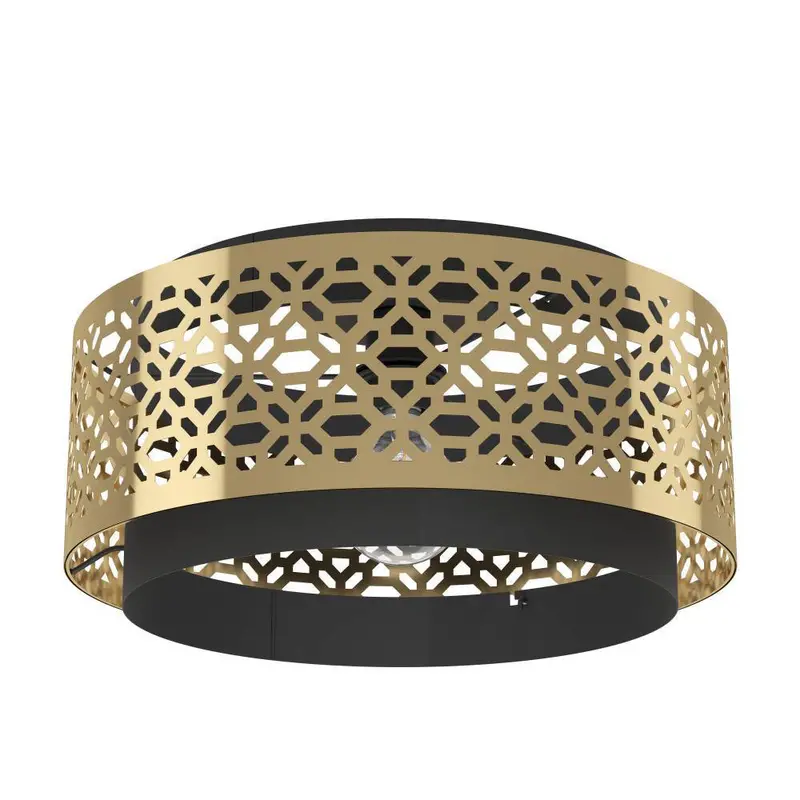Eurolux Sandbach Ceiling Light | E27 Base | 40W Max | Metallic Gold Finish 1