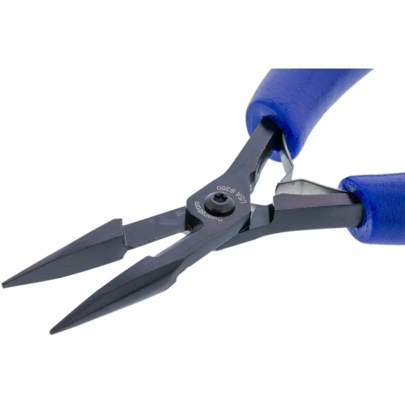 Extra-Long Chain-Nose Pliers With Integrated Cutting Edge 1
