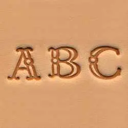 Fancy-Style Alphabet Stamp Set – 3/8" (1 Cm) Height 1