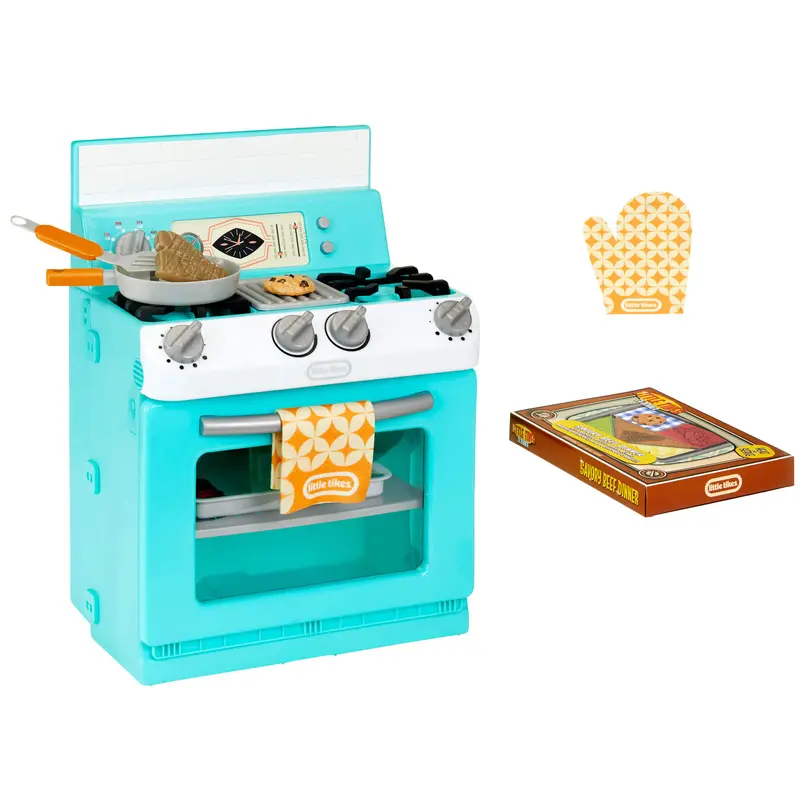 First Retro-Style Oven Toy – Kid-Sized Pretend Cooking Center 1