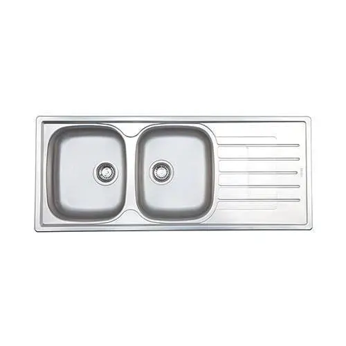 Franke Cascade Cdx621-120 Stainless Steel Double-Bowl Inset Sink – 500 X 1200 Mm 1