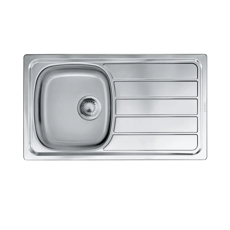 Franke Nevada Ndn611 Stainless Steel Single Bowl Kitchen Sink – 460X800Mm Inset 1