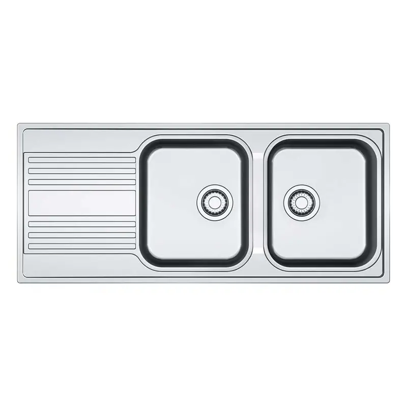 Franke Rapid Rpx621 Stainless Steel Double Bowl Inset Sink – 400X1160Mm 1