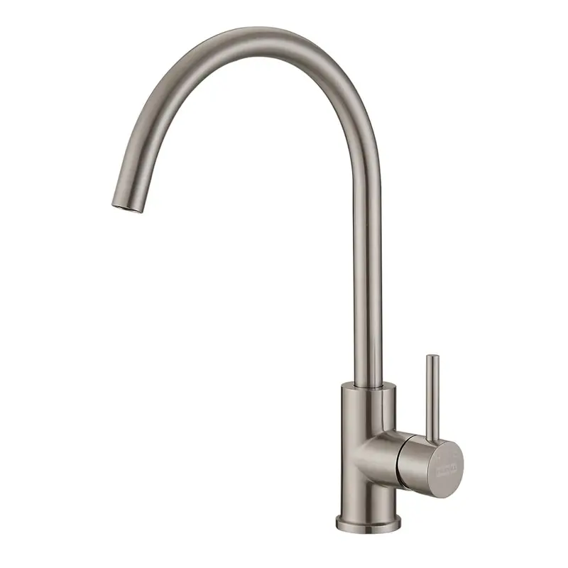 Franke Saturn Arc Sink Mixer – Satin Stainless Steel Finish 1