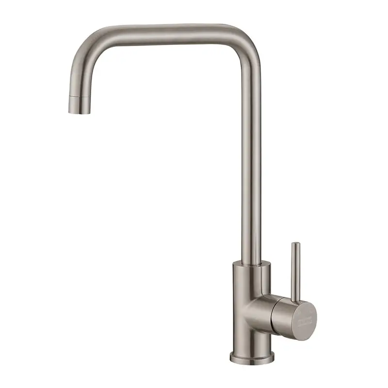 Franke Saturn Cube Sink Mixer – Minimalist Satin Stainless Steel Tap 1