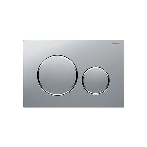 Geberit Sigma20 Dual-Flush Push Button Plate – Soft Matt Silver 1