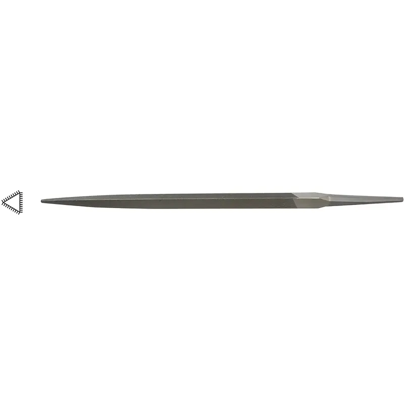 Grobet Usa 6" Three-Square Precision File – Swiss Pattern 1
