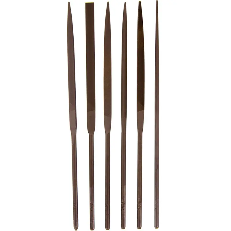 Grobet Usa Tell Needle File Set — 6-Piece Swiss Pattern 1