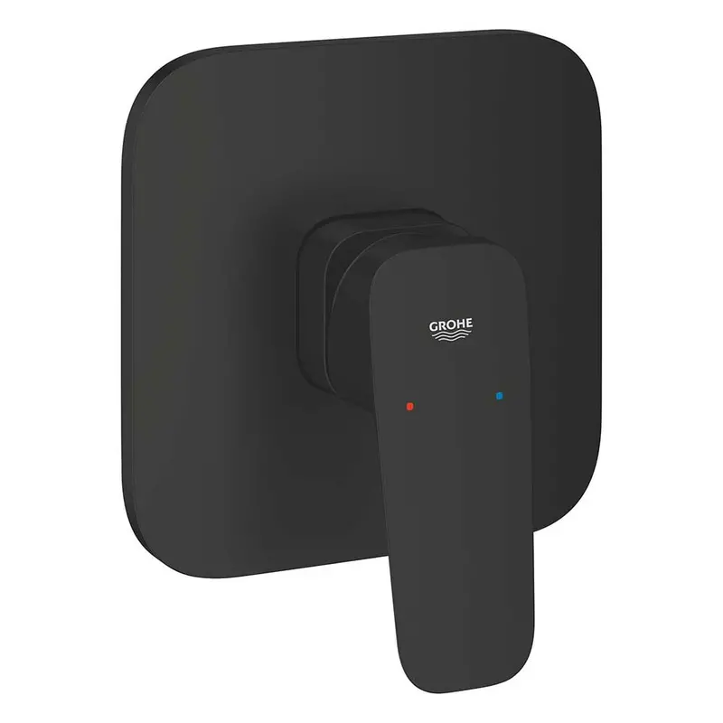 Grohe Cubeo Matt Black Concealed Shower Mixer Trim 1