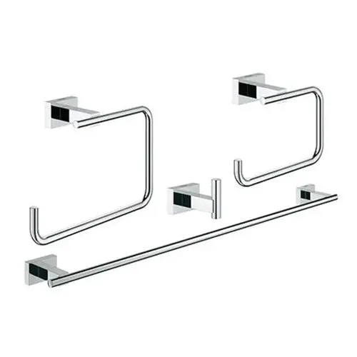 Grohe Essentials Cube 4-Piece Master Bathroom Accessory Set 1