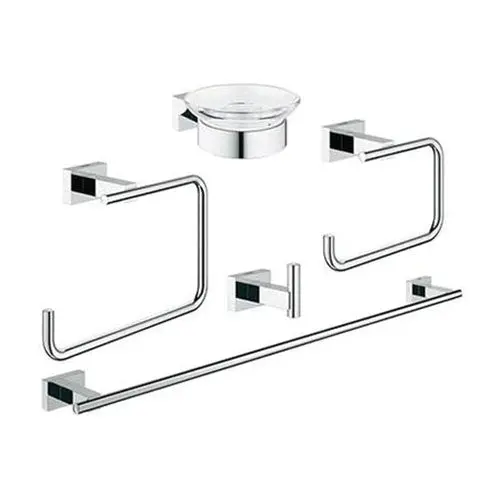 Grohe Essentials Cube Bathroom Accessory Set (5-Piece) 1