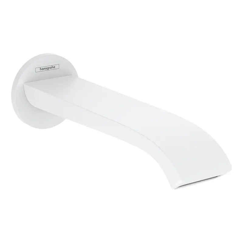 Hansgrohe Vivenis Wall-Mounted Bath Spout – Matte White Finish 1