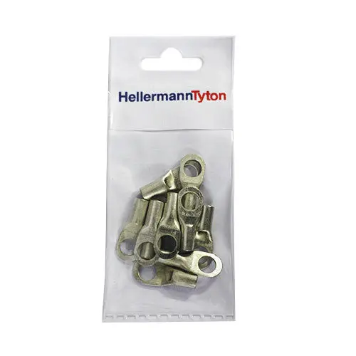 Hellermanntyton Htb168 Standard Cable Lug — 16Mm² Cable, 8Mm Stud (Pack Of 10) 1