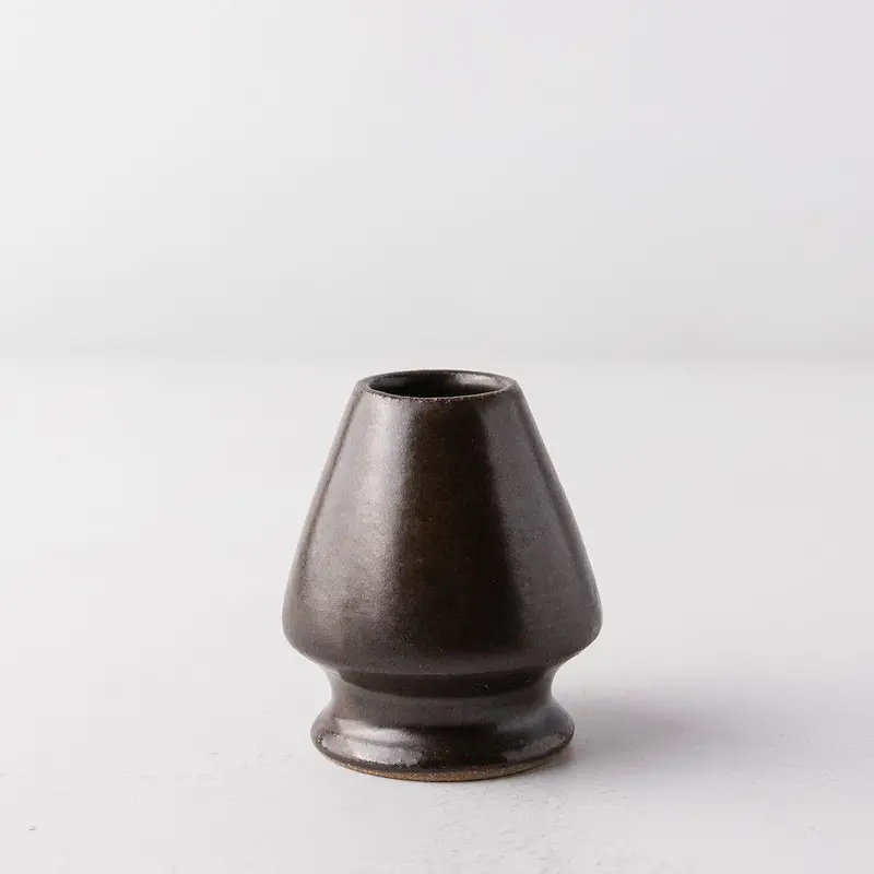 Hello Homebody Bamboo-Style Ceramic Whisk Stand 1