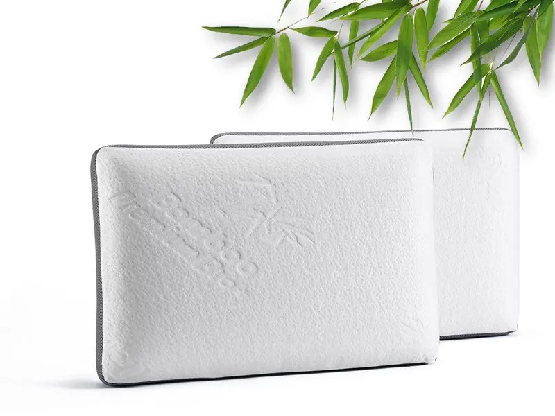 Herzberg Hg-3D6040 Ergonomic Bamboo Memory Foam Pillow 1