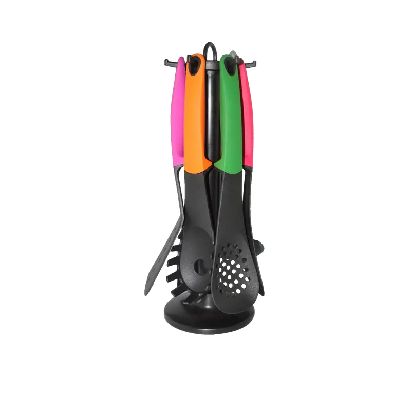 Herzberg Hg-5005 7-Piece Heat-Resistant Nylon Cooking Tools 1
