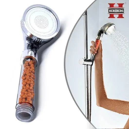Herzberg Hg-5012 Mineral-Infused Shower Head For Healthier Water 1