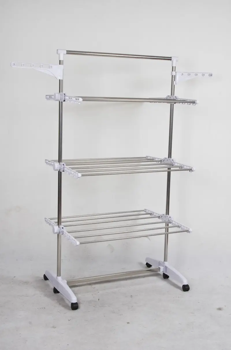 Herzberg Hg-5015 Rolling Garment Rack With Adjustable Height 1