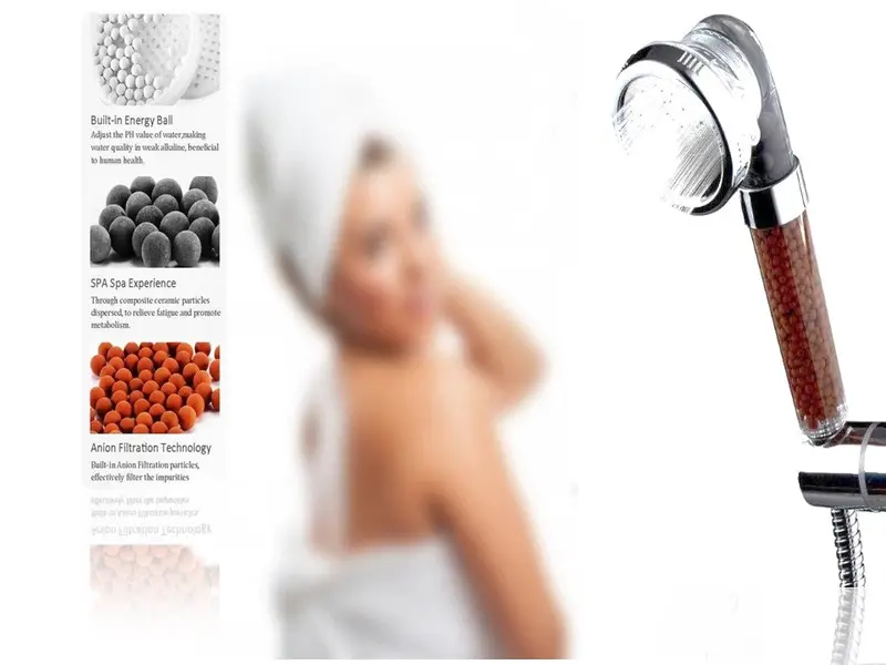 Herzberg Hg-5032 3-Setting Mineral-Infused Showerhead 1