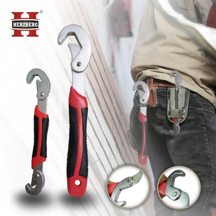 Herzberg Hg-5048 Dual Universal Adjustable Wrench Set 1