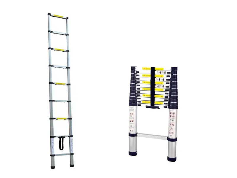 Herzberg Hg-5260 2.6 M Aluminum Telescopic Ladder With Anti-Slip Feet 1