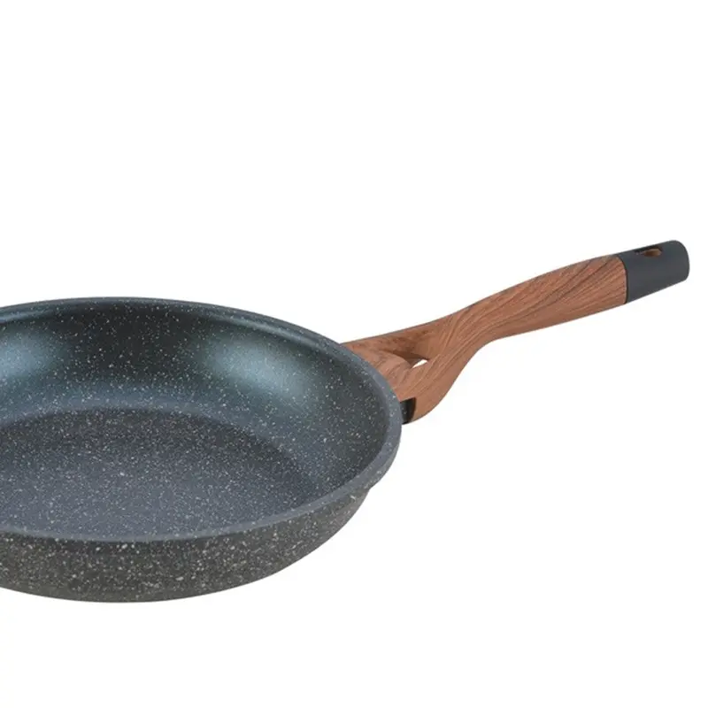 Herzberg Hg-6020Fp Marble-Coated Fry Pan With Soft-Touch Handle 1